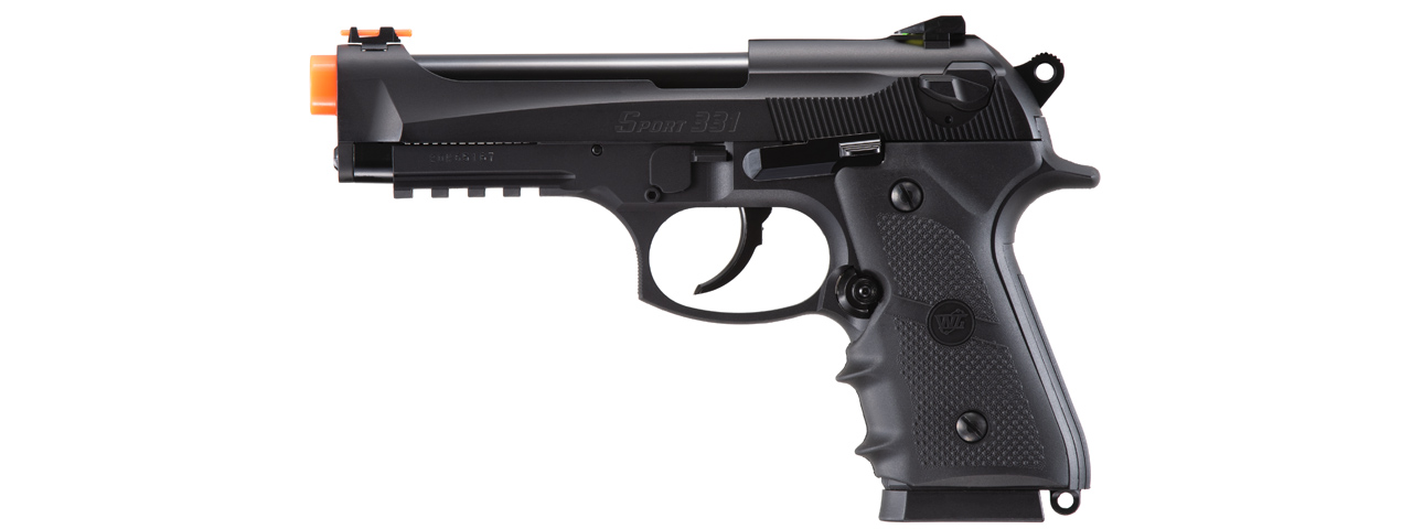 WG Sport 331 M9 Half Blowback CO2 Pistol (Color: Black) - Click Image to Close