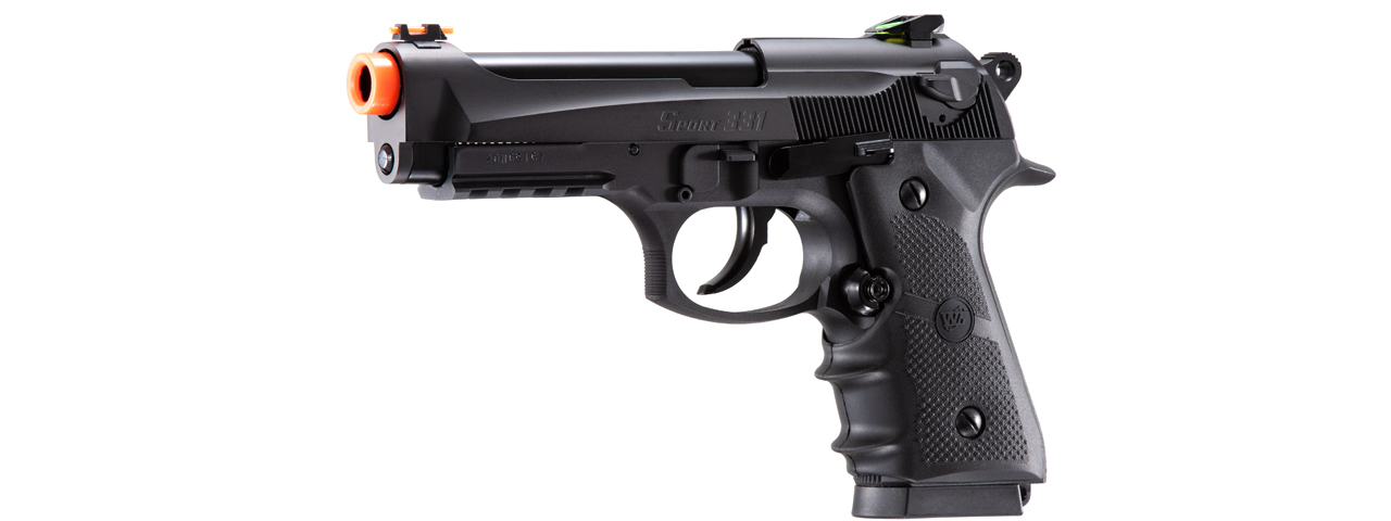 WG Sport 331 M9 Half Blowback CO2 Pistol (Color: Black) - Click Image to Close