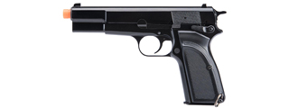 WE Tech Hi-Power Browning MK3 Gas Blowback Airsoft Pistol (Color: Black)