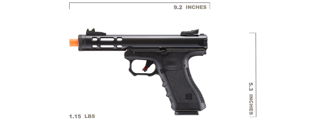 WE-Tech Galaxy G-Series Gas Blowback Airsoft Pistol (Color: Black)