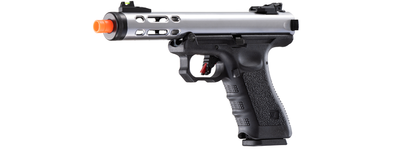 WE-Tech Galaxy G-Series Gas Blowback Airsoft Pistol (Color: Silver) - Click Image to Close