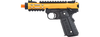 WE-Tech Galaxy 1911 Gas Blowback Airsoft Pistol (Color: Gold Slide w/ Black Lower)