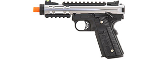 WE-Tech Galaxy 1911 Gas Blowback Airsoft Pistol (Color: Silver Slide w/ Black Lower)