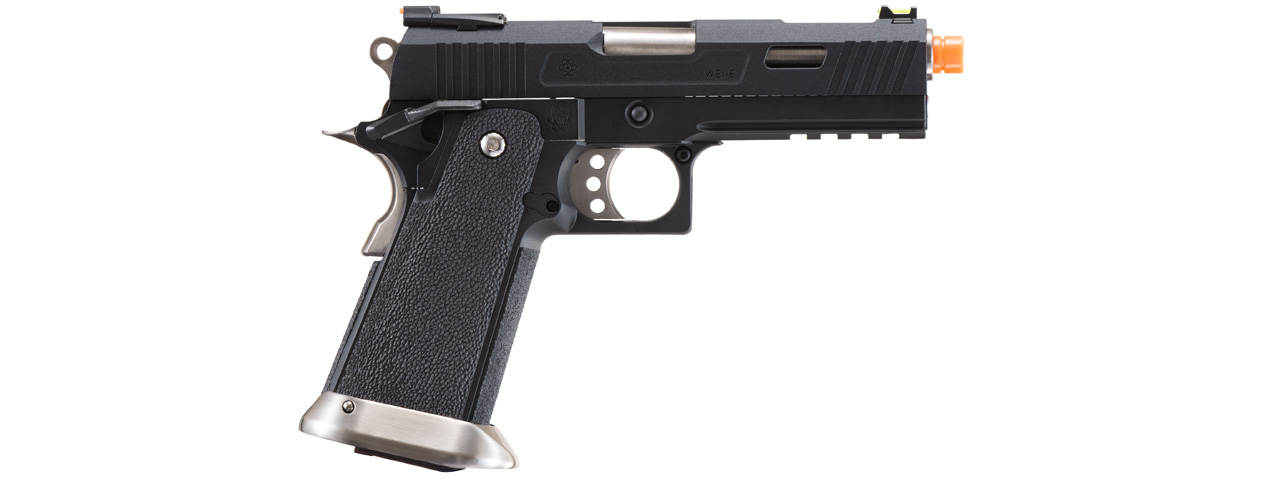 WE-Tech Hi-Capa 4.3 Allosaurus Gas Blowback Pistol (Color: Black) - Click Image to Close