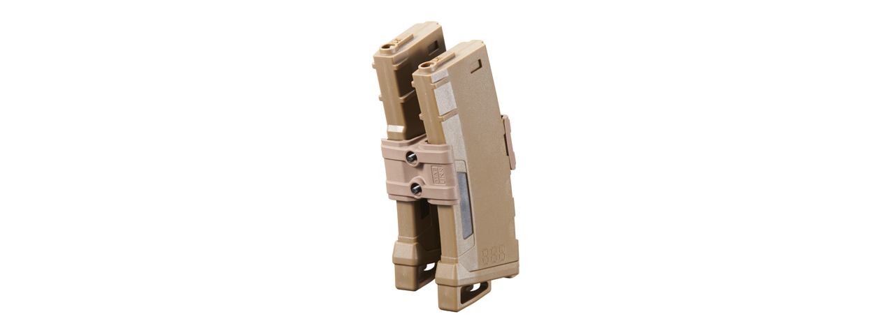 AMA Tactical PMag Double Magazine Link Clip (Color: Dark Earth)