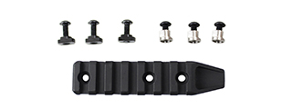 Atlas Custom Works 7 Slot Rail Segment for M-LOK & KeyMod Rails (Color: Black)