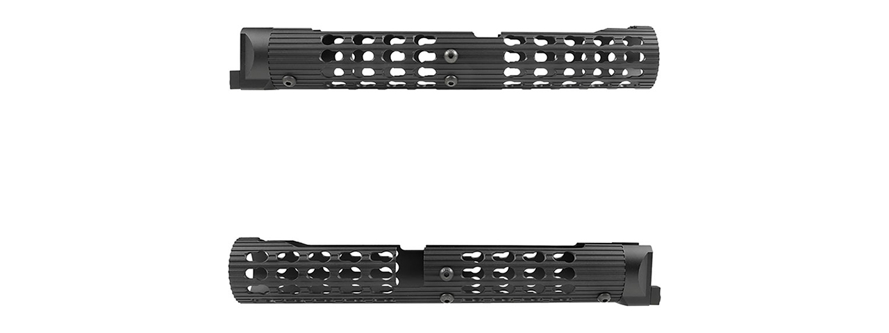 Atlas Custom Works VS-25 AK-105 Aluminum KeyMod Tubular Handguard for LCT, GHK, DB (Color: Black)