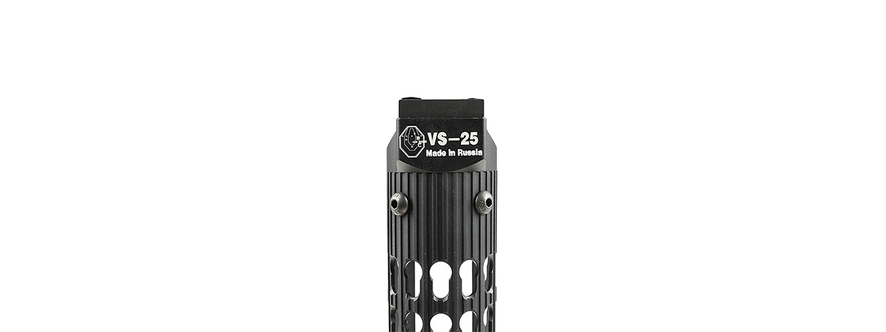 Atlas Custom Works VS-25 AK-105 Aluminum KeyMod Tubular Handguard for LCT, GHK, DB (Color: Black) - Click Image to Close