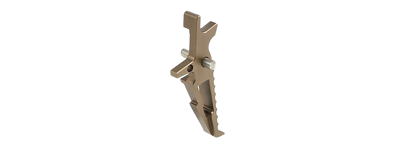 Atlas Custom Works CNC Aluminum Racing Trigger for M4 Airsoft AEG Rifles (Color: Flat Dark Earth)