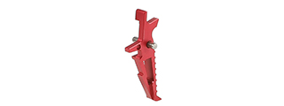 Atlas Custom Works CNC Aluminum Racing Trigger for M4 Airsoft AEG Rifles (Color: Red)