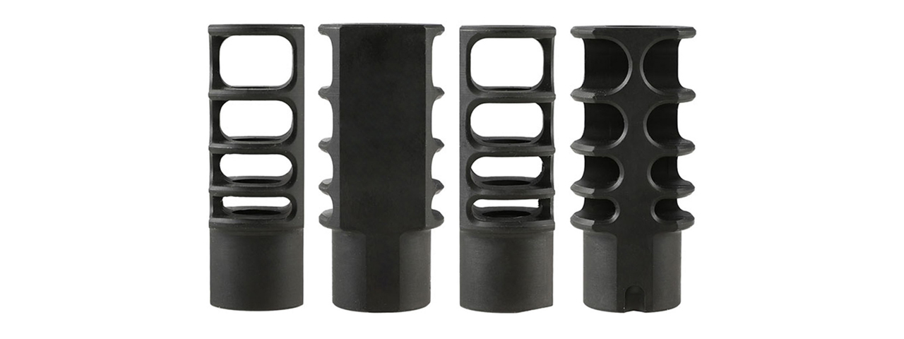 Atlas Custom Works 24mm CW Metal RRD-4C Muzzle Brake (Color: Black)