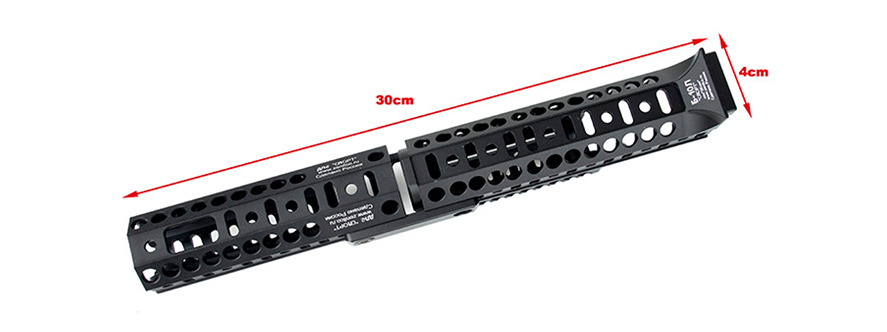 Atlas Custom Works Sport-3 Kit Rail for LCT PP-19 Airsoft AEG Rifles (Color: Black) - Click Image to Close