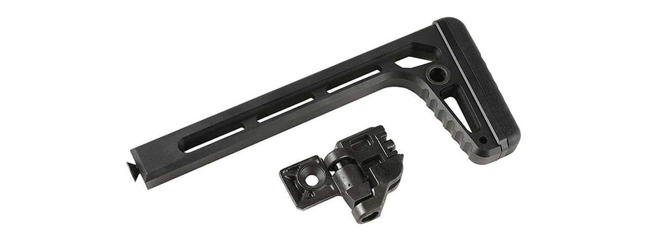 Atlas Custom Works MCX, MPC Minimalist Folding Stock with 1913 Picatinny Rail Folding Mech (Color: Black)
