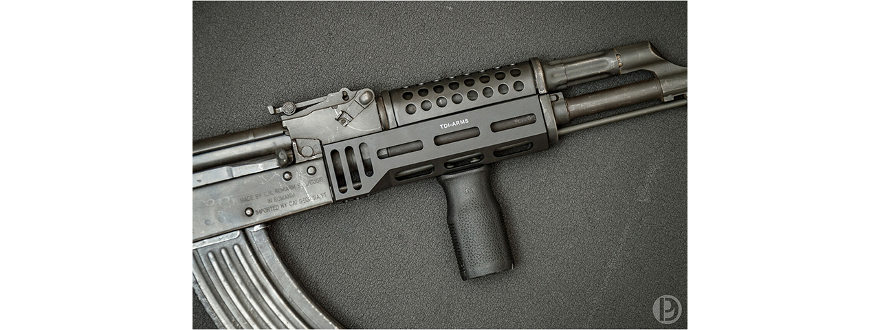Atlas Custom Works AKM Lower Aluminum Handguard for LCT, GHK, DBoys AK Series Airsoft Rifles (Color: Black)