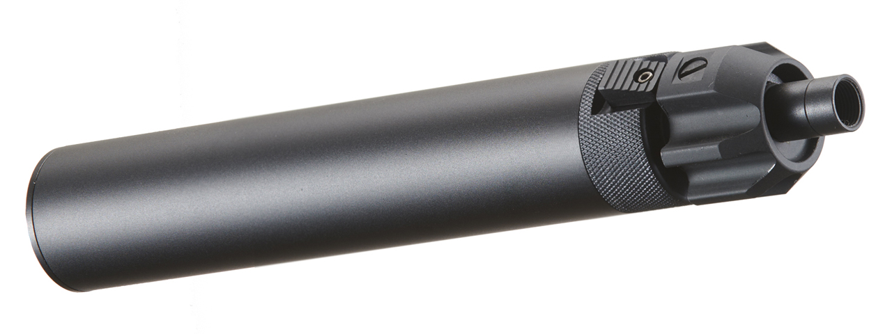 Atlas Custom Works QD Mock Suppressor for Tokyo Marui Airsoft GBB MP7 (Color: Black) - Click Image to Close