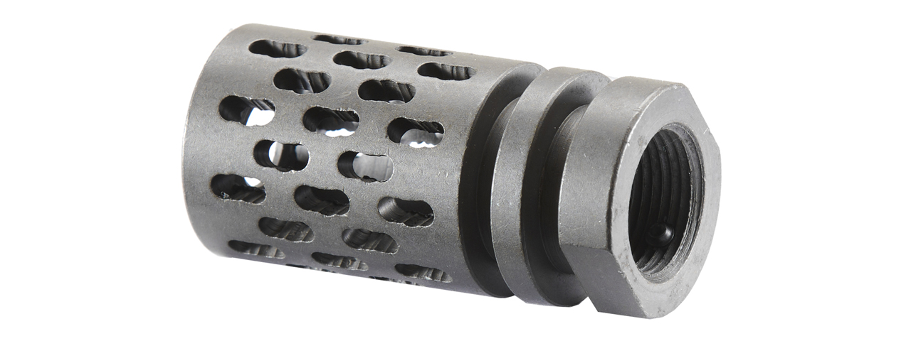 Atlas Custom Works Battle Comp BCE 1.0 Airsoft Breacher Muzzle Brake (Color: Black) - Click Image to Close