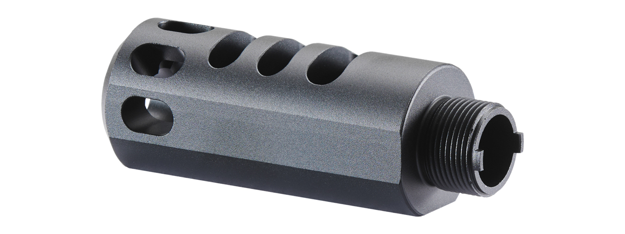 Atlas Custom Works Type 2 Muzzle Compensator for TM Hi-Capa Gas Blowback Pistol (Color: Black)