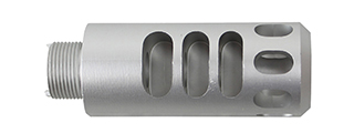 Atlas Custom Works Type 2 Muzzle Compensator for TM Hi-Capa Gas Blowback Pistol (Color: Silver)