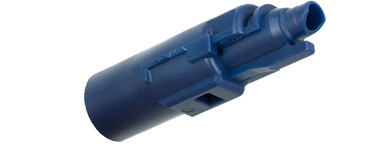 Airsoft Masterpiece EDGE Custom "Long Version" Enhanced Short Stroke High Flow Nozzle for Hi-Capa/1911 (Color: Blue) - Click Image to Close