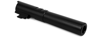 Airsoft Masterpiece .45 ACP Steel Threaded Fixed Outer Barrel for Hi-Capa 4.3 (Color: Black)