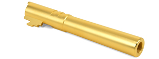 Airsoft Masterpiece .45 ACP Steel Threaded Fixed Outer Barrel for Hi-Capa 5.1 (Color: Gold)