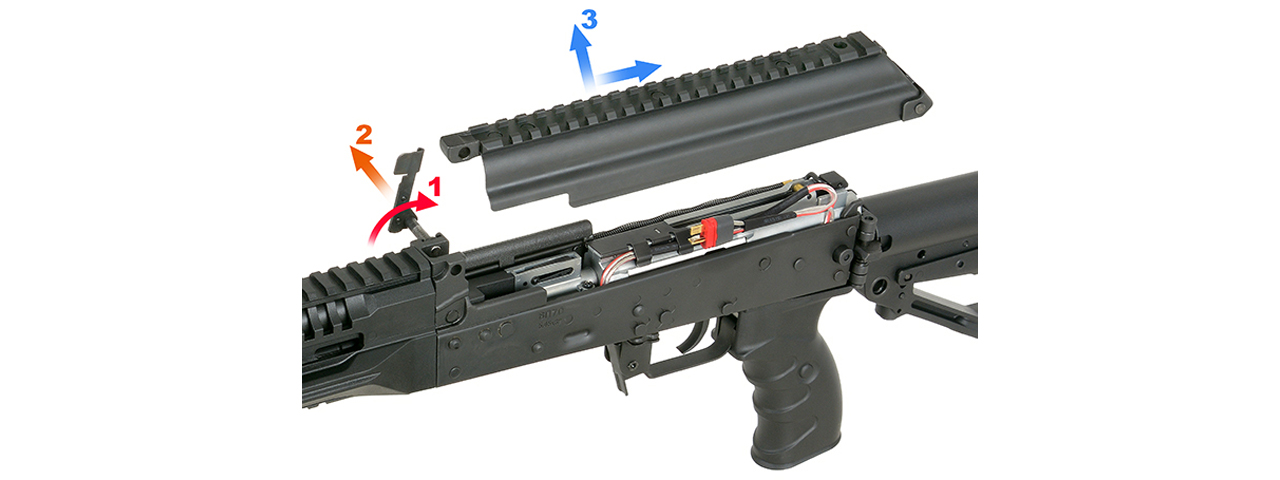 Arcturus AK-12K Steel Bodied Modernized Airsoft AEG Rifle (Color: Black)