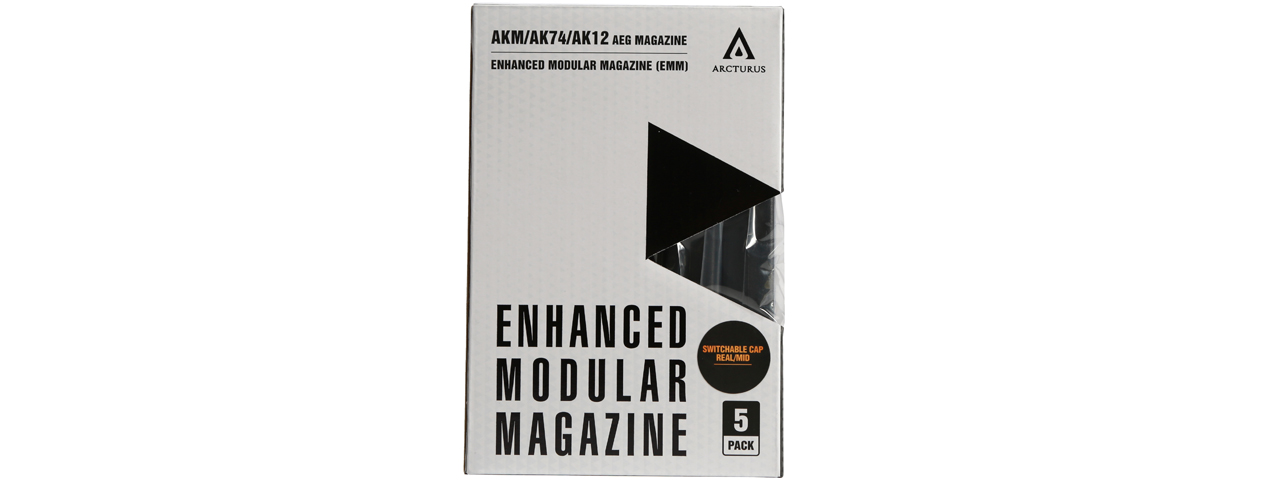 Arcturus AK74 Bakelite 550 Round Hi-Capacity EMM Magazine (Pack of 5) - Click Image to Close