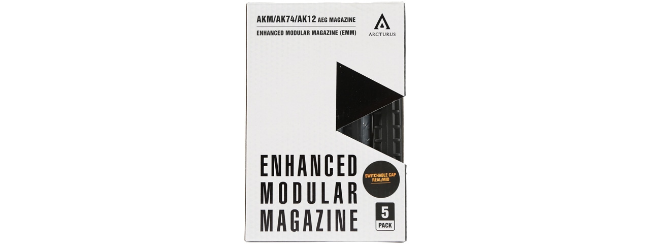Arcturus AK12 30/135 Round Variable Mid-Cap EMM Magazine (Pack of 5)