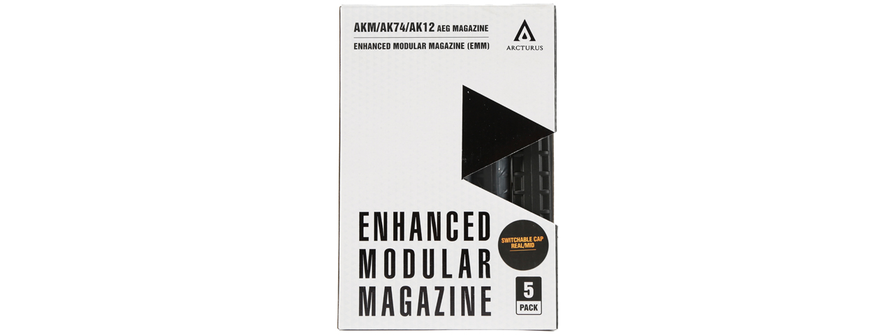 Arcturus AK12 550 Round Hi-Capacity EMM Magazine (Pack of 5) - Click Image to Close
