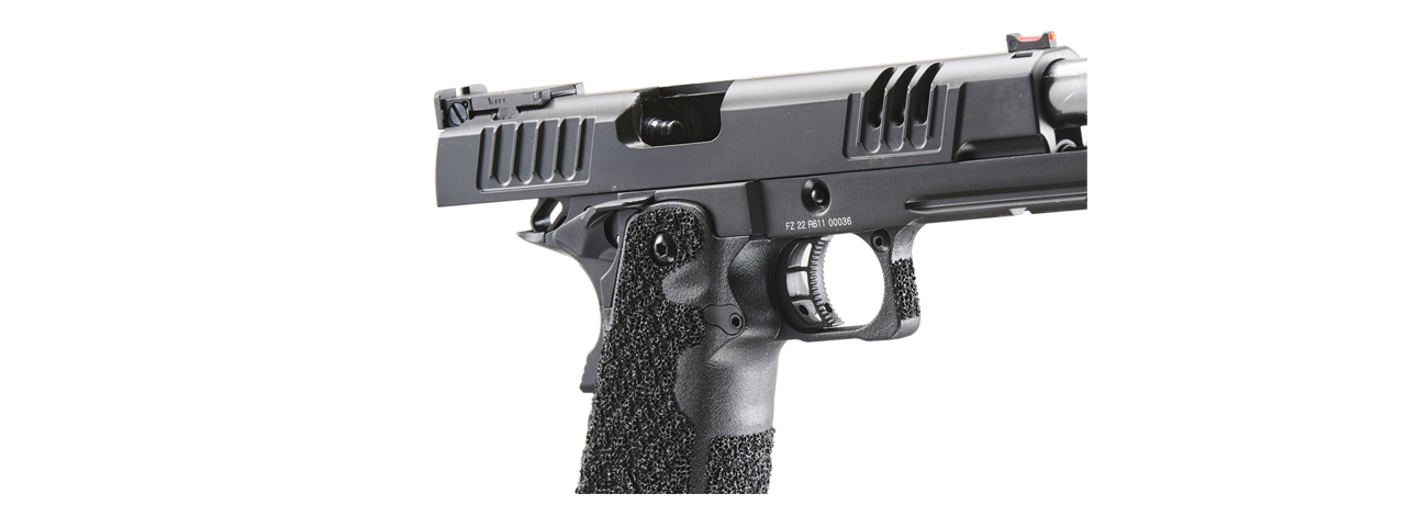 Army Armament R611 XL 5.1 Hi-Capa Gas Blowback Airsoft Pistol (Color: Black) - Click Image to Close