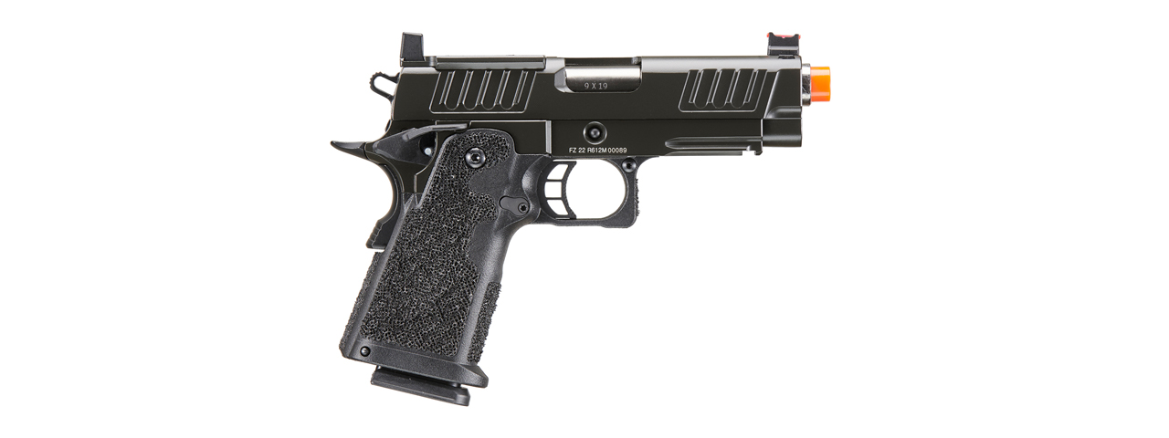 Army Armament R612M C2 Hi-Capa 4.3 Gas Blowback Airsoft Pistol w/ Red Dot Mount (Color: Black) - Click Image to Close