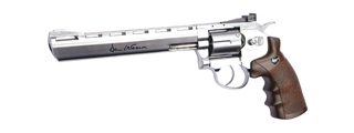 ASG Dan Wesson 8" Airgun Revolver (Color: Silver & Faux Wood)