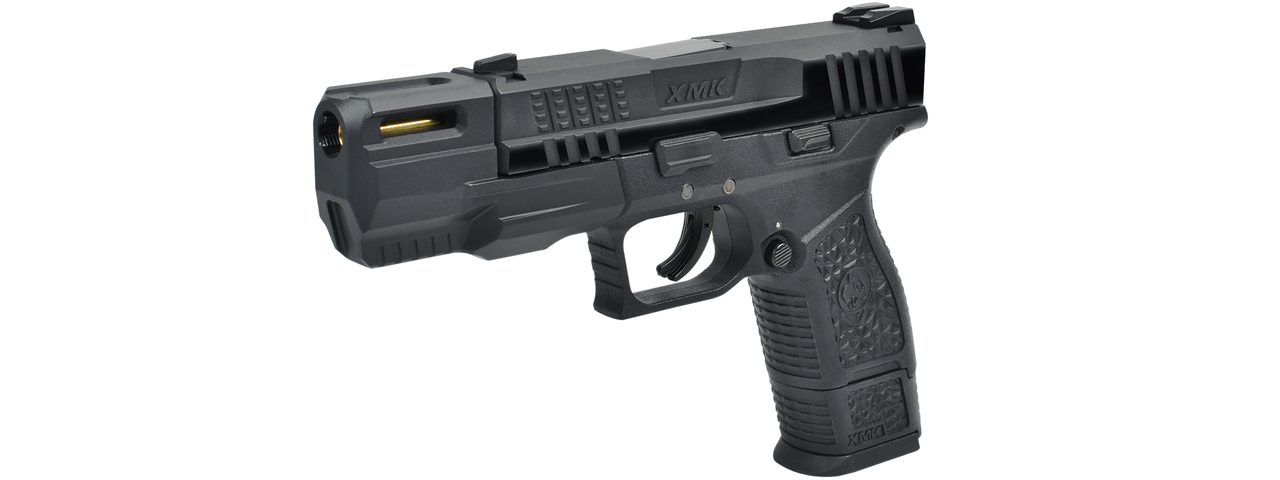 ICS BLE XMK Gas Blowback Airsoft Pistol (Color: Black) - Click Image to Close