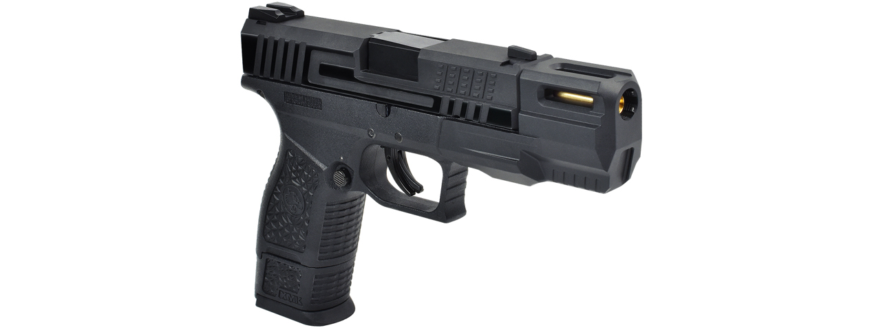 ICS BLE XMK Gas Blowback Airsoft Pistol (Color: Black) - Click Image to Close