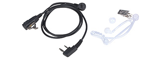 BaoFeng Surveillance Earpiece and Microphone Kit (Color: Black)