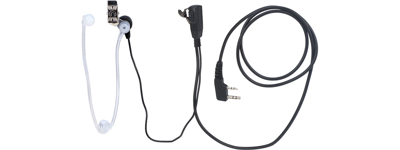 BaoFeng Surveillance Earpiece and Microphone Kit (Color: Black)