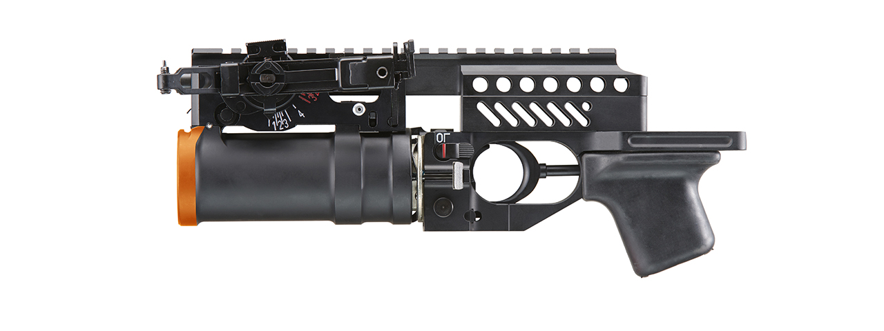 Double Bell Metal AK Grenade Launcher Set w/ Grenade (Color: Black) - Click Image to Close