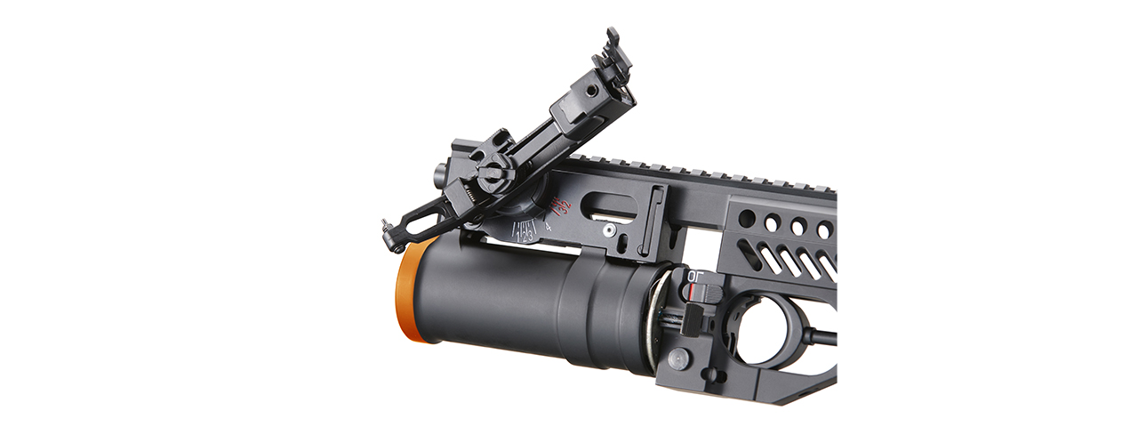 Double Bell Metal AK Grenade Launcher Set w/ Grenade (Color: Black) - Click Image to Close