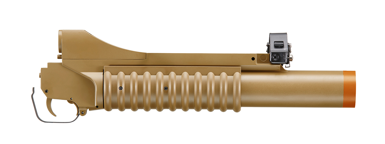 Double Bell M203 Long Type Airsoft Gas Grenade Launcher (Color: Tan)