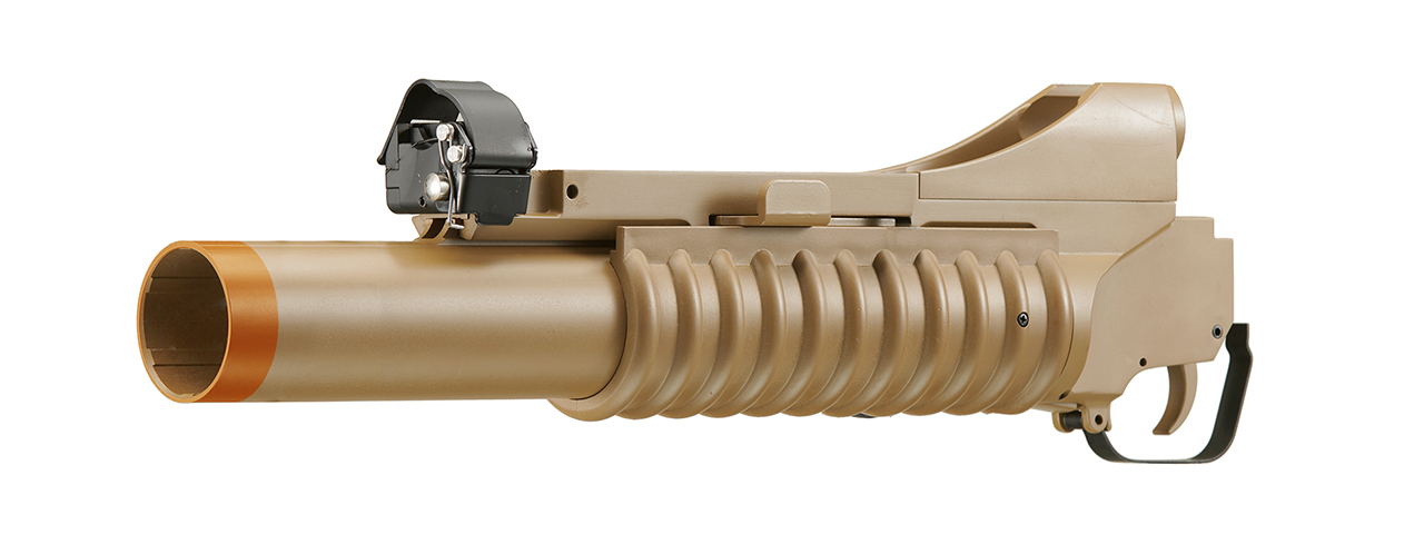 Double Bell M203 Long Type Airsoft Gas Grenade Launcher (Color: Tan)