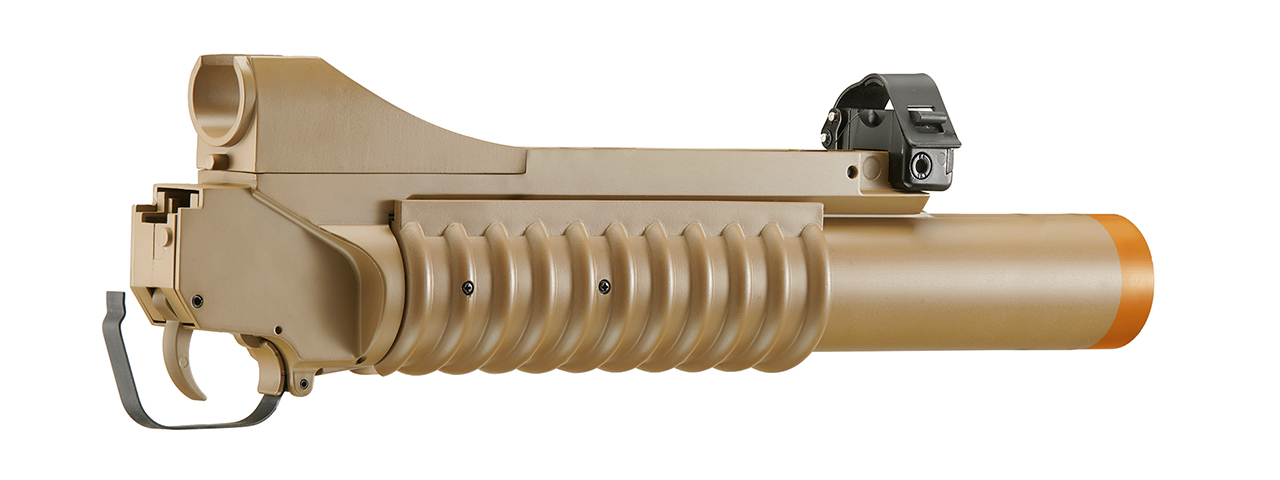 Double Bell M203 Long Type Airsoft Gas Grenade Launcher (Color: Tan)