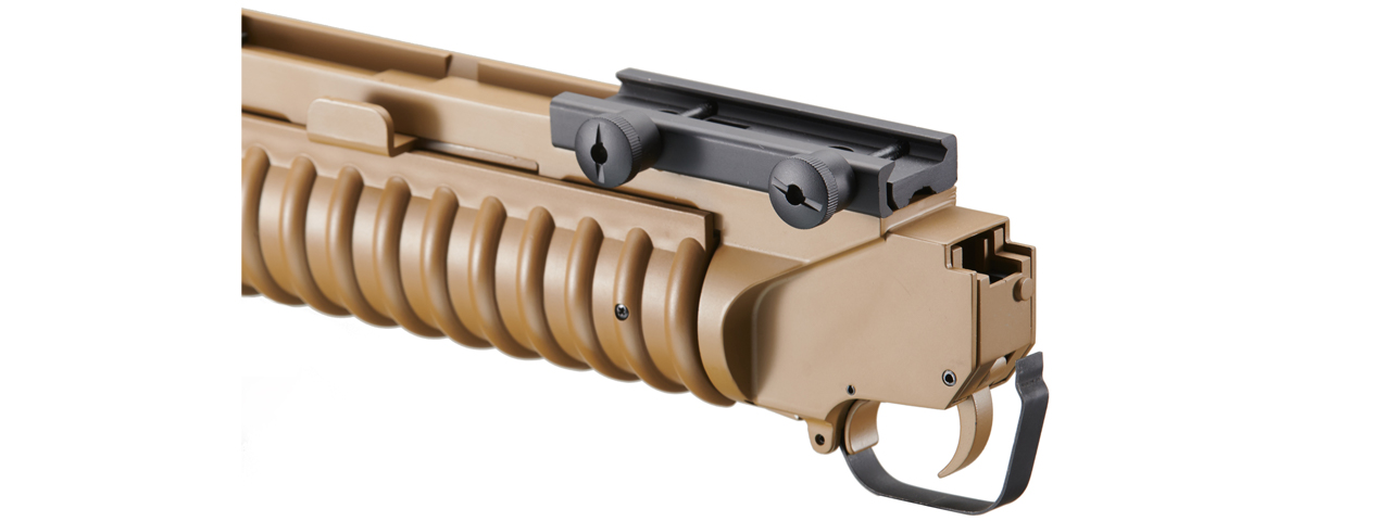 Double Bell M203 Long Type Airsoft Gas Grenade Launcher (Color: Tan)