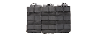 Code 11 M4 Open Top Triple Magazine Pouch (Color: Black)