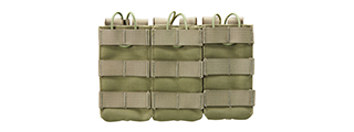 Code 11 M4 Open Top Triple Magazine Pouch (Color: OD Green)