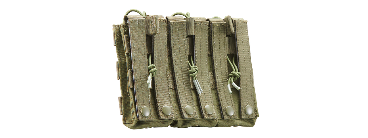 Code 11 M4 Open Top Triple Magazine Pouch (Color: OD Green) - Click Image to Close