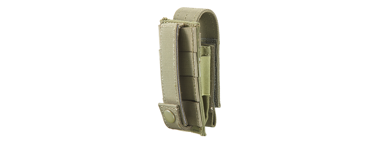 Code 11 Single Pistol Magazine Pouch (Color: OD Green) - Click Image to Close