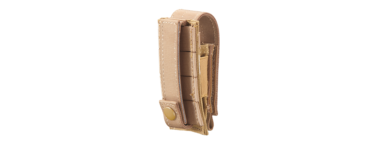 Code 11 Single Pistol Magazine Pouch (Color: Tan) - Click Image to Close