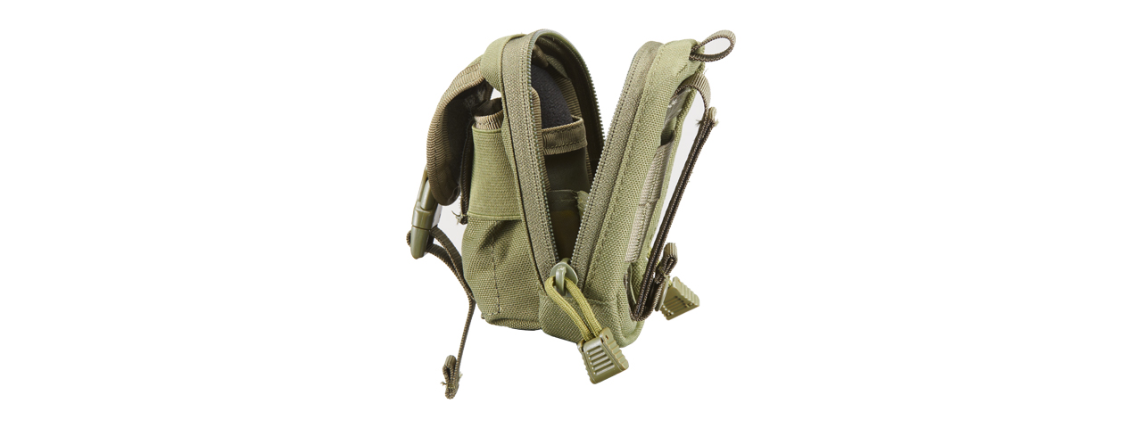 Code 11 Molle Multi-Purpose Handheld Radio Pouch (Color: OD Green)