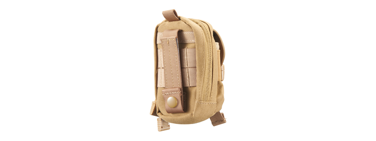 Code 11 Molle Multi-Purpose Handheld Radio Pouch (Color: Tan) - Click Image to Close