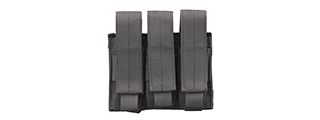 Code 11 Molle Triple Pistol Magazine Pouch (Color: Black)